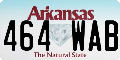 AR license plate 464WAB