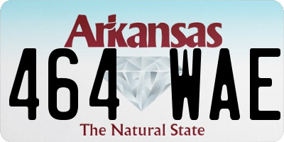 AR license plate 464WAE