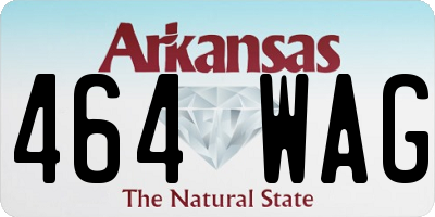 AR license plate 464WAG