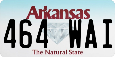 AR license plate 464WAI