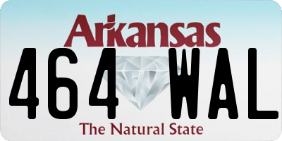 AR license plate 464WAL