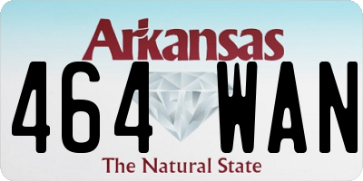 AR license plate 464WAN
