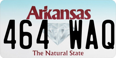 AR license plate 464WAQ