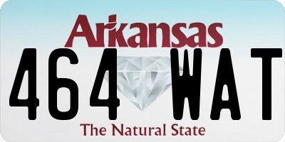 AR license plate 464WAT