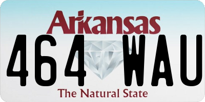AR license plate 464WAU
