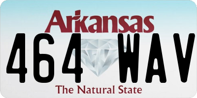 AR license plate 464WAV