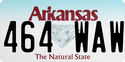 AR license plate 464WAW