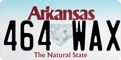 AR license plate 464WAX