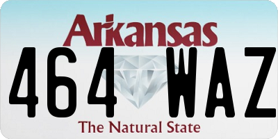 AR license plate 464WAZ