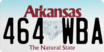 AR license plate 464WBA