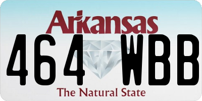AR license plate 464WBB