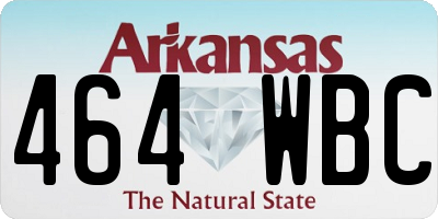 AR license plate 464WBC