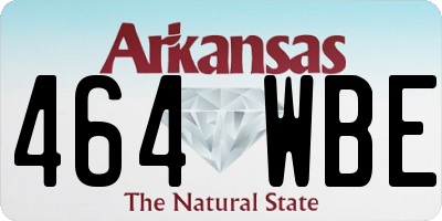 AR license plate 464WBE