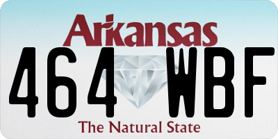 AR license plate 464WBF