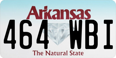 AR license plate 464WBI
