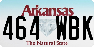 AR license plate 464WBK