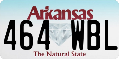 AR license plate 464WBL