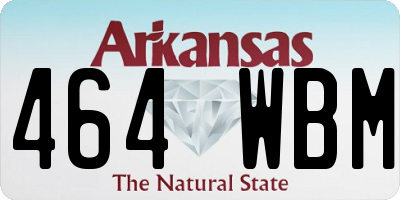 AR license plate 464WBM