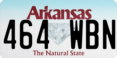 AR license plate 464WBN