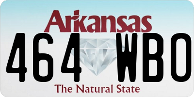 AR license plate 464WBO
