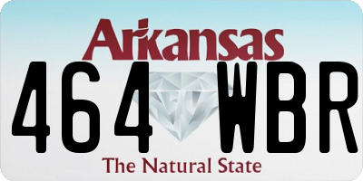 AR license plate 464WBR