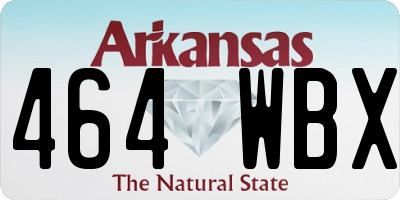 AR license plate 464WBX