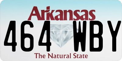 AR license plate 464WBY