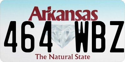 AR license plate 464WBZ