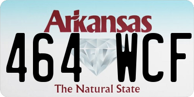 AR license plate 464WCF