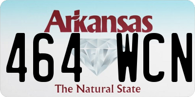 AR license plate 464WCN