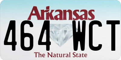 AR license plate 464WCT