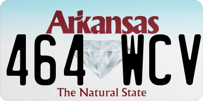 AR license plate 464WCV