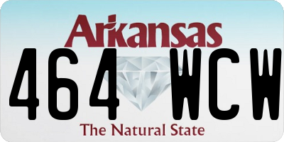 AR license plate 464WCW