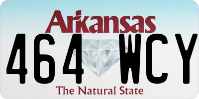 AR license plate 464WCY