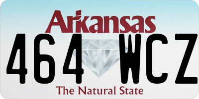 AR license plate 464WCZ