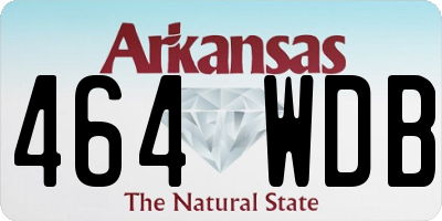AR license plate 464WDB