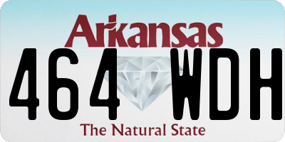 AR license plate 464WDH