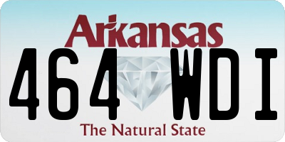 AR license plate 464WDI