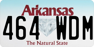 AR license plate 464WDM