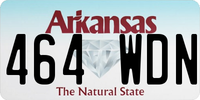 AR license plate 464WDN