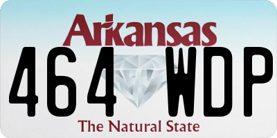 AR license plate 464WDP