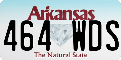 AR license plate 464WDS