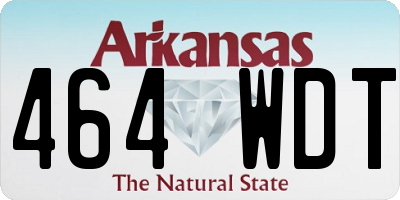 AR license plate 464WDT