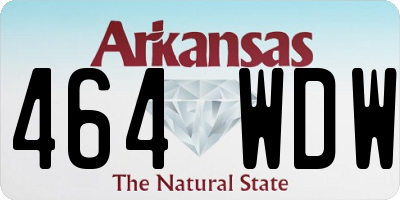AR license plate 464WDW