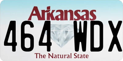 AR license plate 464WDX