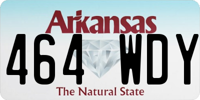 AR license plate 464WDY