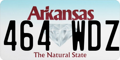 AR license plate 464WDZ