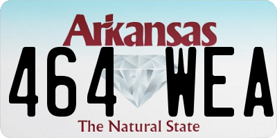 AR license plate 464WEA