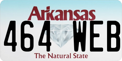 AR license plate 464WEB