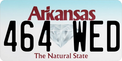 AR license plate 464WED